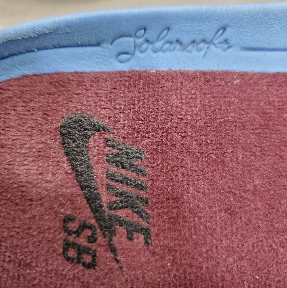 Nike SB Check sneakers women's size 9 burgundy knit fabric SolarSoft insole - Picture 12 of 15